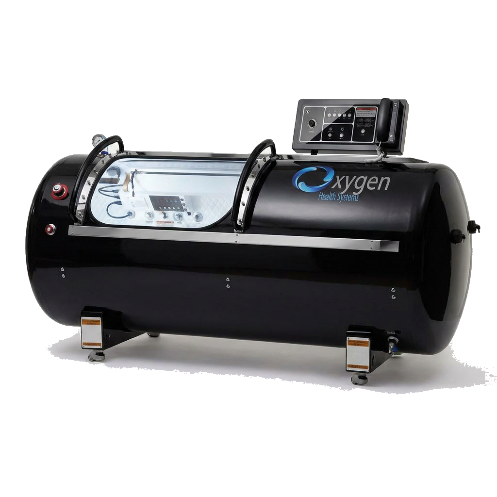 34-inch hard-shell hyperbaric chamber in Glossy Black